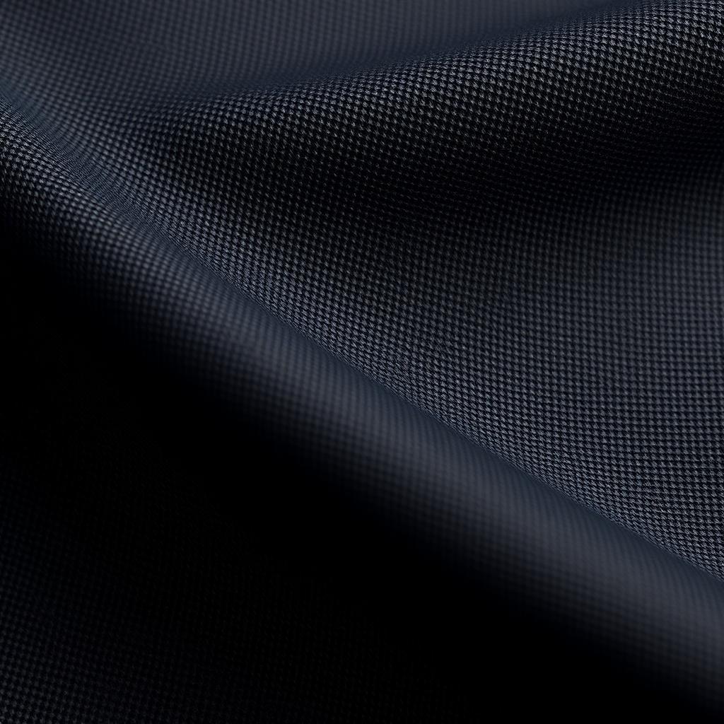Macro close-up of technical ripstop performance fabric